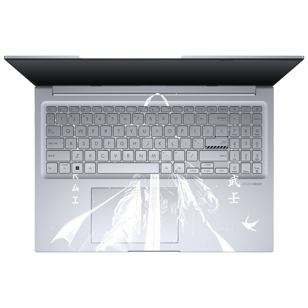 Transparent Ghost Samurai Asus Vivobook 16X K3605 Laptop Skin