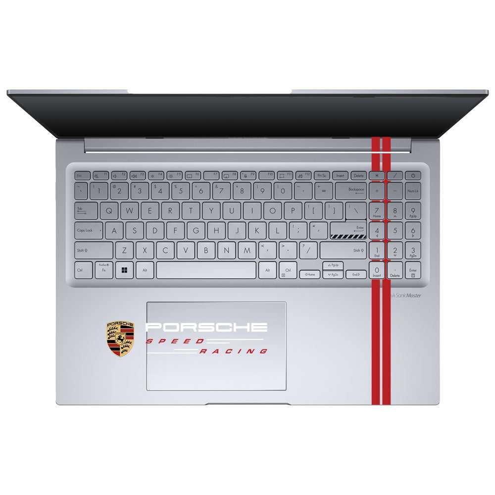 Transparent Porsche Motorsport Graphic Asus Vivobook 16X K3605 Laptop Skin