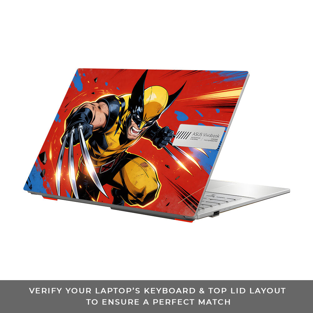 Adamantium Rage Asus Vivobook Go 14 E1404 3D Laptop Skin