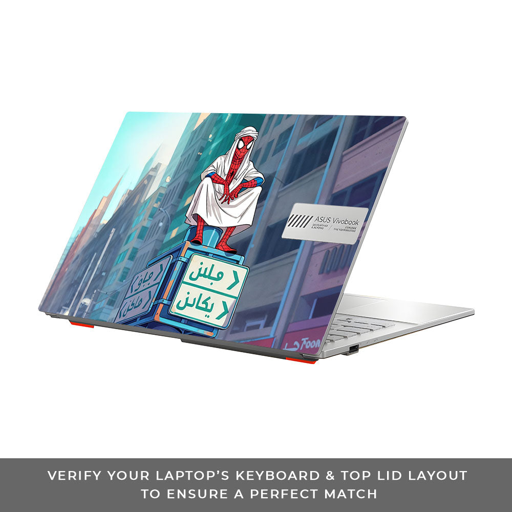 Arabian Spider Man Asus Vivobook Go 14 E1404 3D Laptop Skin