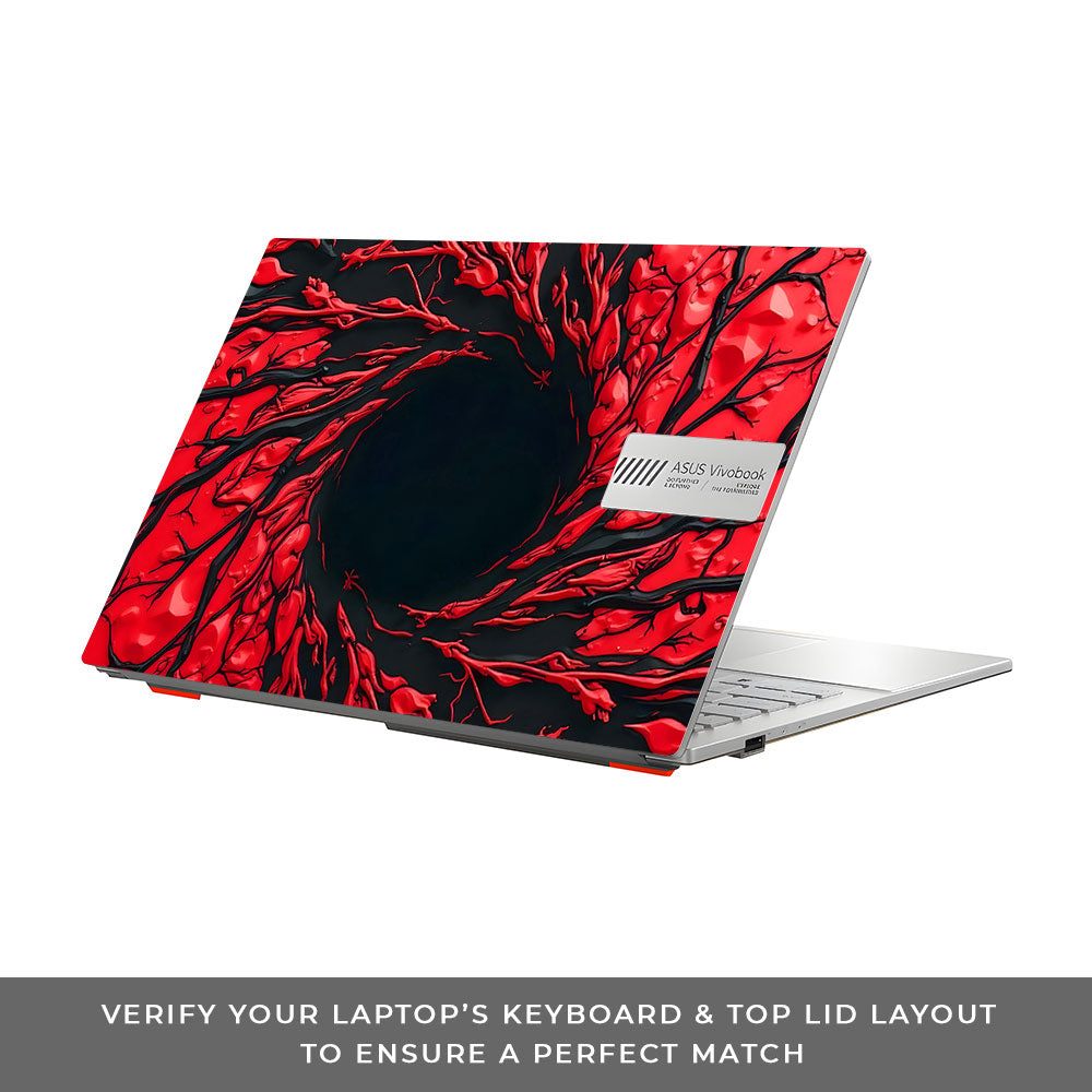 Spiderman Web Red Asus Vivobook Go 14 E1404 3D Laptop Skin