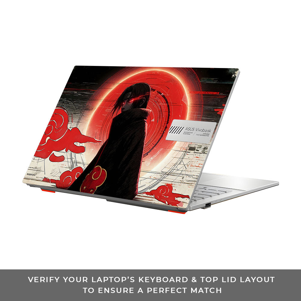 Itachi Uchiha Mark of the Akatsuki Asus Vivobook Go 14 E1404 3D Laptop Skin