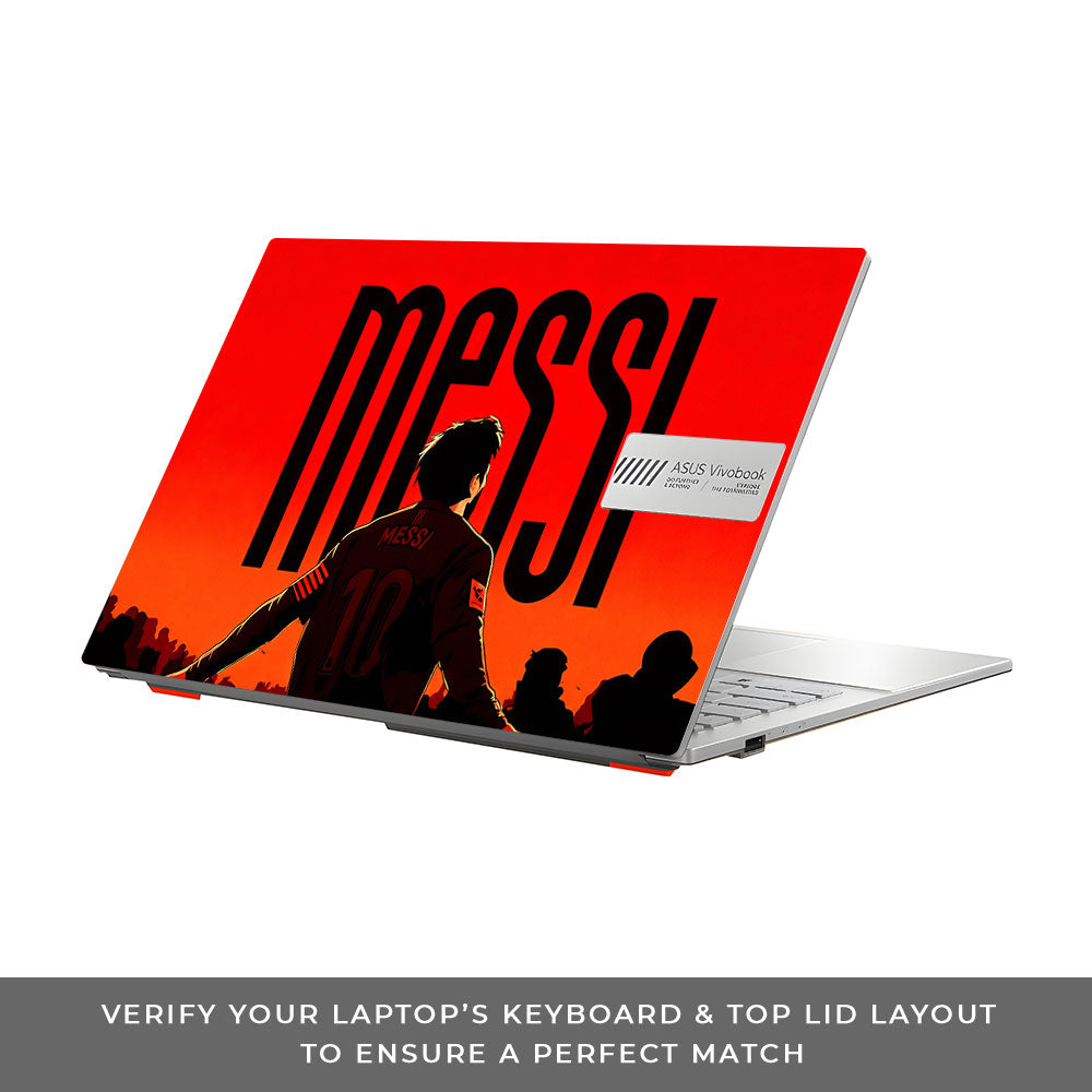 Messi Red Aura Asus Vivobook Go 14 E1404 3D Laptop Skin
