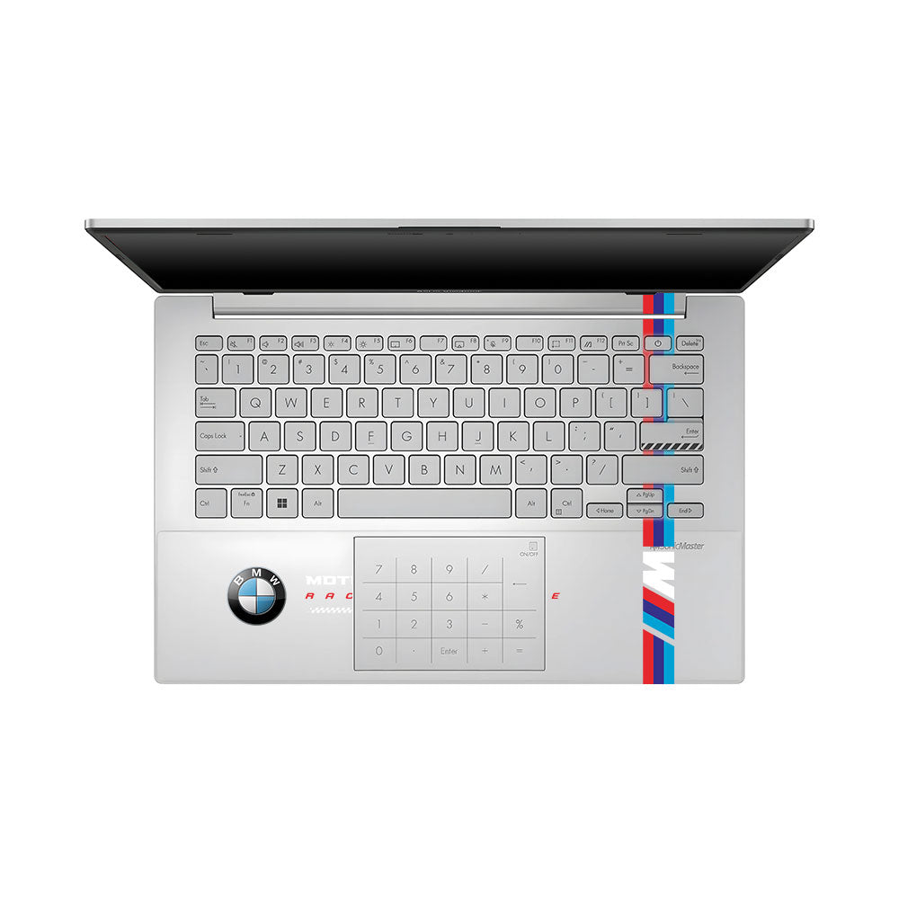 Transparent BMW Racing Graphic Asus VivoBook Go 14 E1404 Laptop Skin
