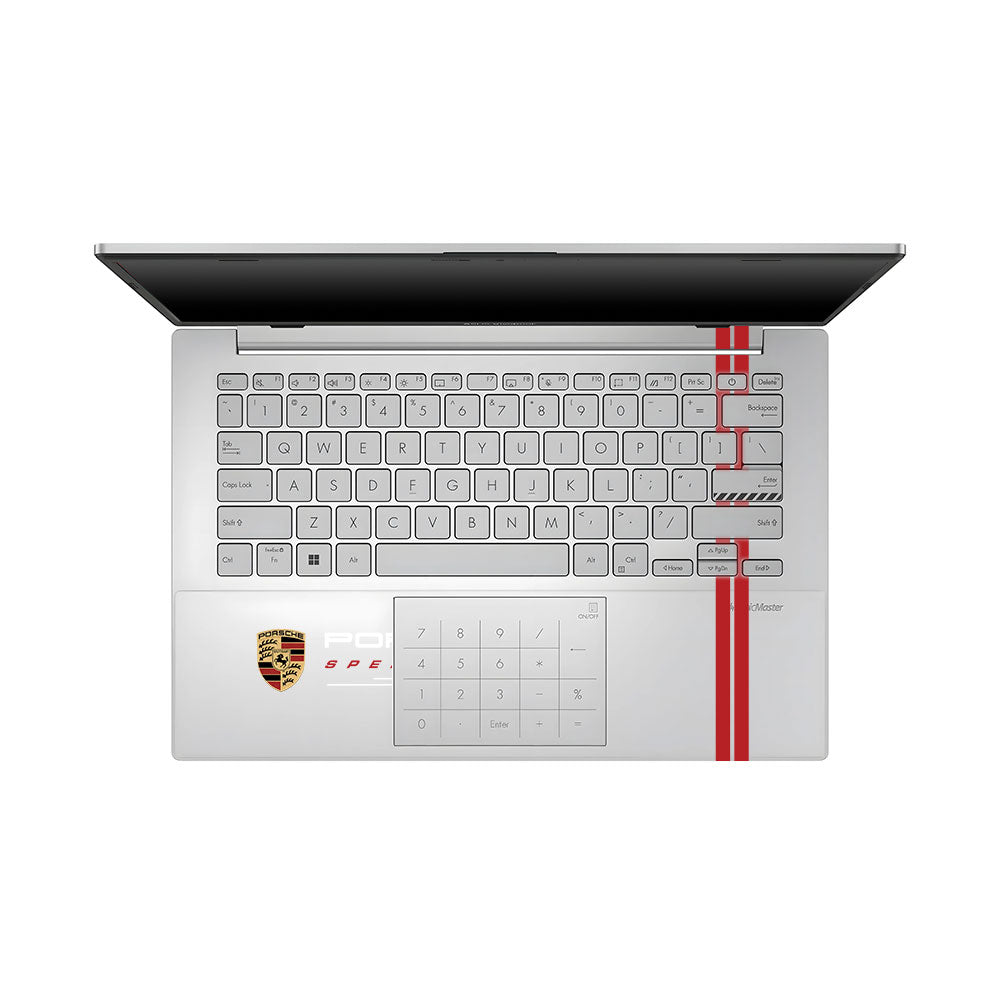 Transparent Porsche Motorsport Graphic Asus VivoBook Go 14 E1404 Laptop Skin