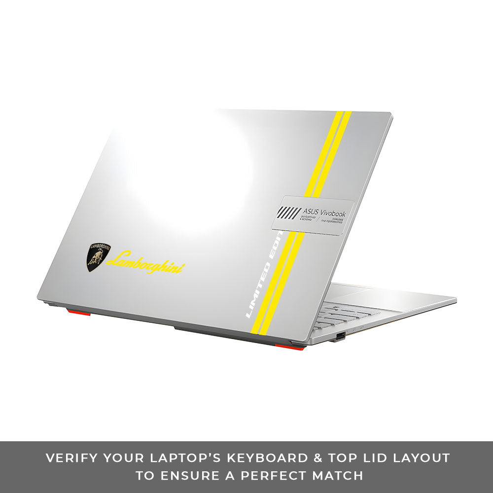 Transparent Lamborghini Limited Edition Asus VivoBook Go 14 E1404 Laptop Skin