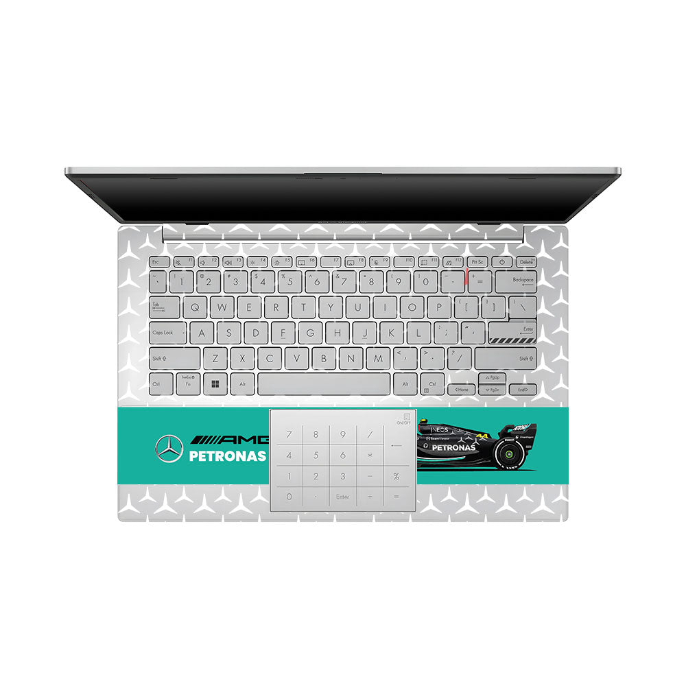 Transparent Mercedes AMG F1 Asus Vivobook 16X M1603QA Laptop Skin