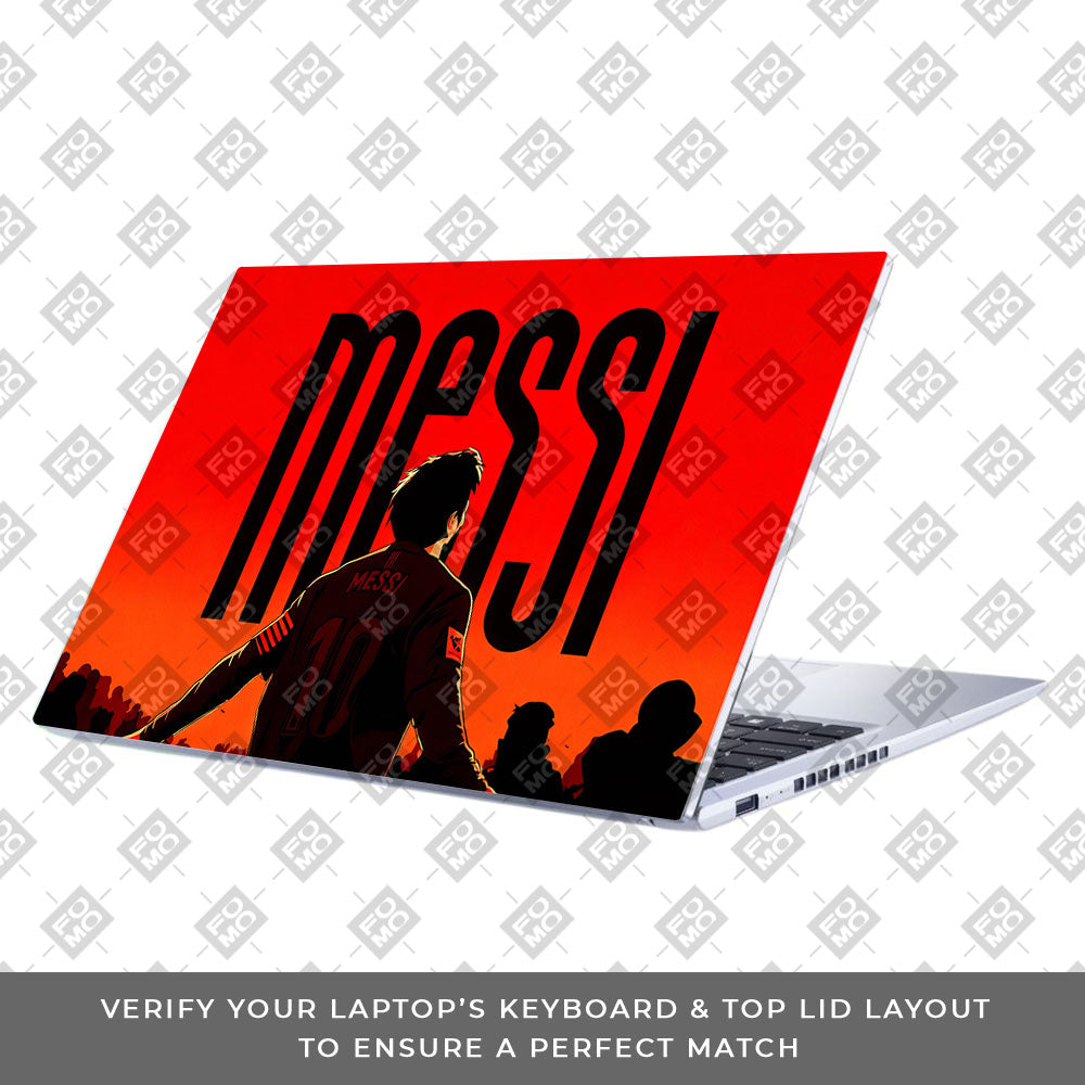 Messi Red Aura Asus Vivobook 15 X1502ZA 3D Laptop Skin