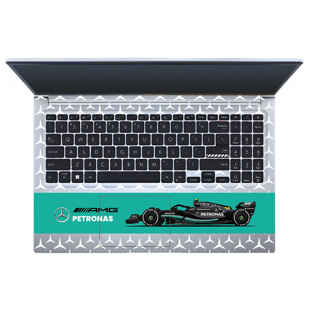 Transparent Mercedes AMG F1 Asus Vivobook 15 X1502ZA Laptop Skin