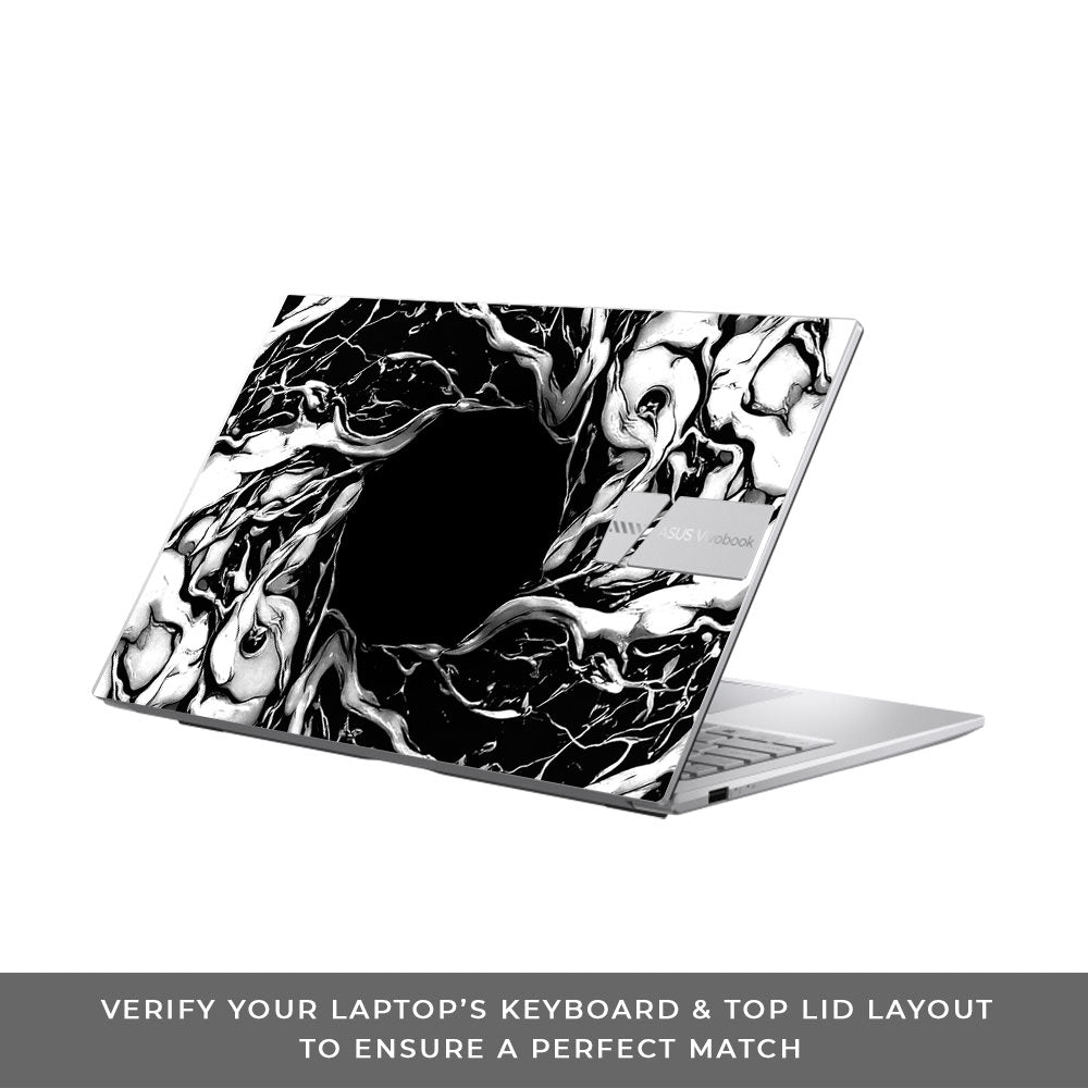 Spiderman Web Black Asus VivoBook 15 X1504VA 3D Laptop Skin