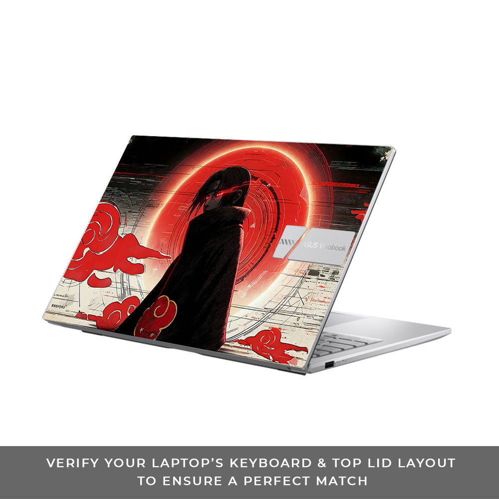 Itachi Uchiha Mark of the Akatsuki Asus VivoBook 15 X1504VA 3D Laptop Skin