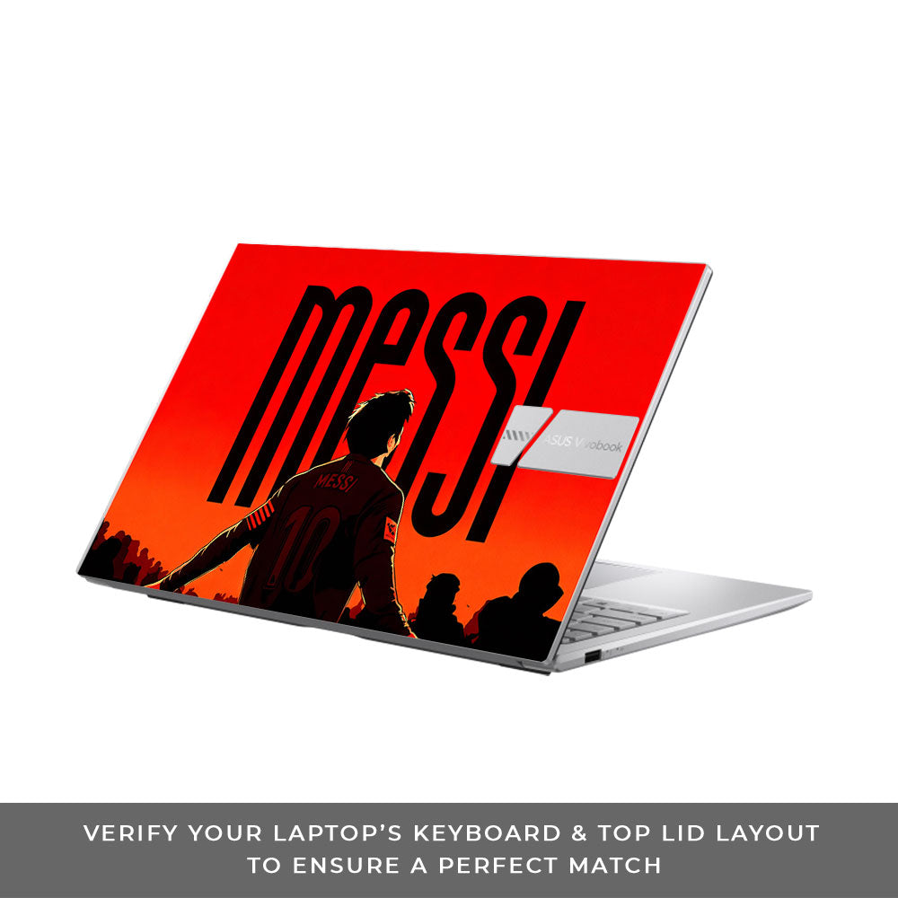 Messi Red Aura Asus VivoBook 15 X1504VA 3D Laptop Skin