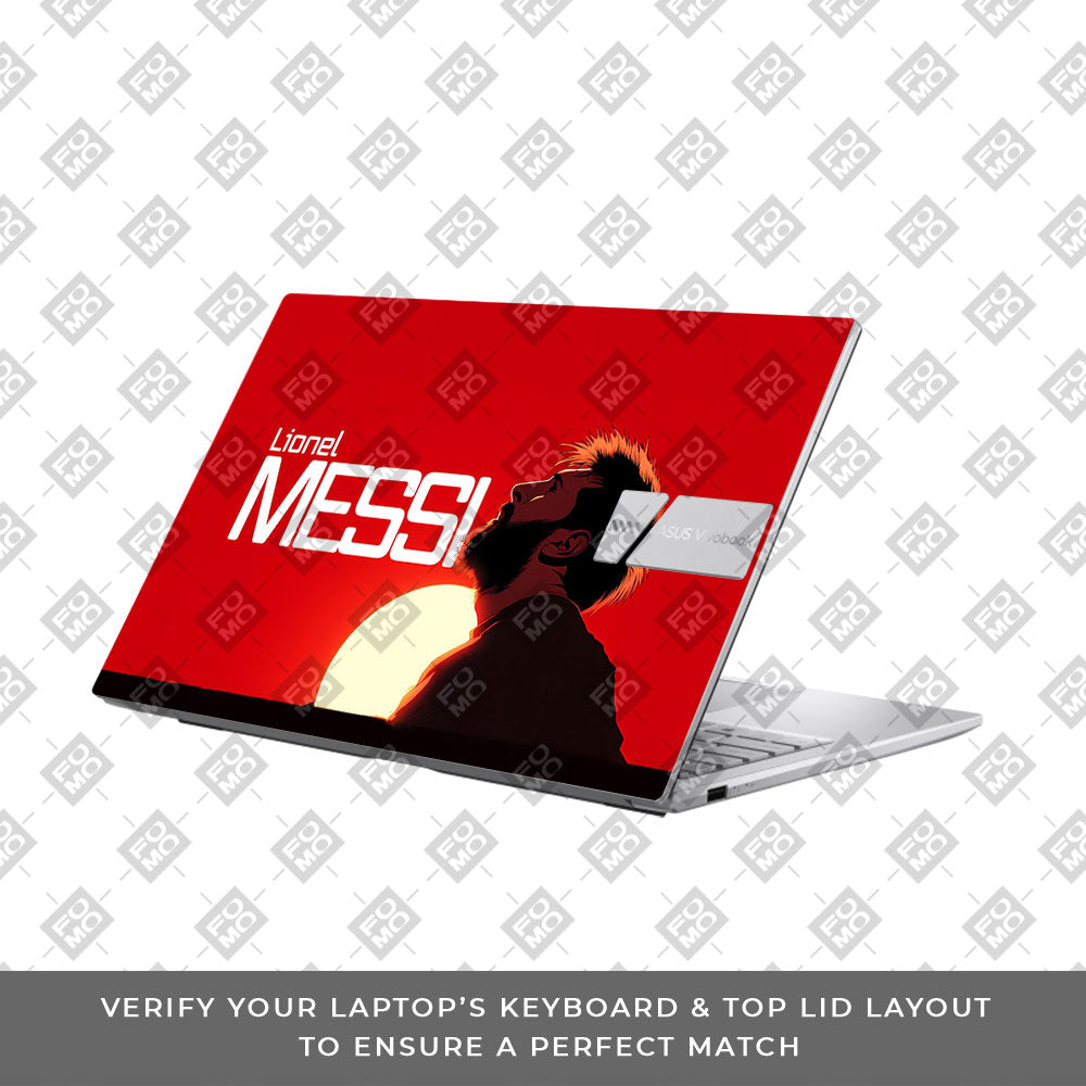 Messi Sunset Icon Asus Vivobook 15 X1504ZA 3D Laptop Skin