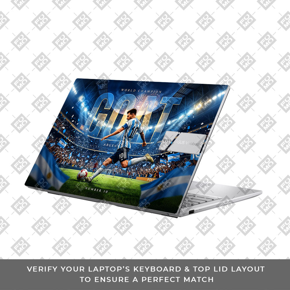 Messi World Champ Energy Asus Vivobook 15 X1504ZA 3D Laptop Skin