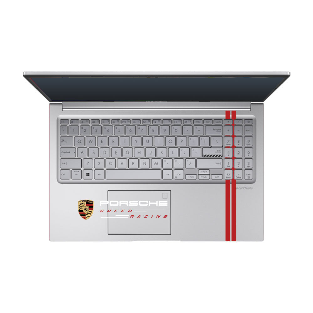 Transparent Porsche Motorsport Graphic Asus Vivobook 15 X1504ZA Laptop Skin