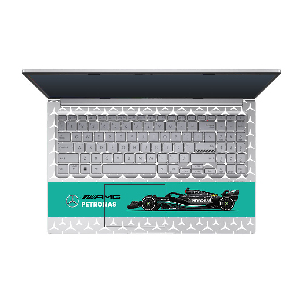 Transparent Mercedes AMG F1 Asus Vivobook 15 X1504ZA Laptop Skin