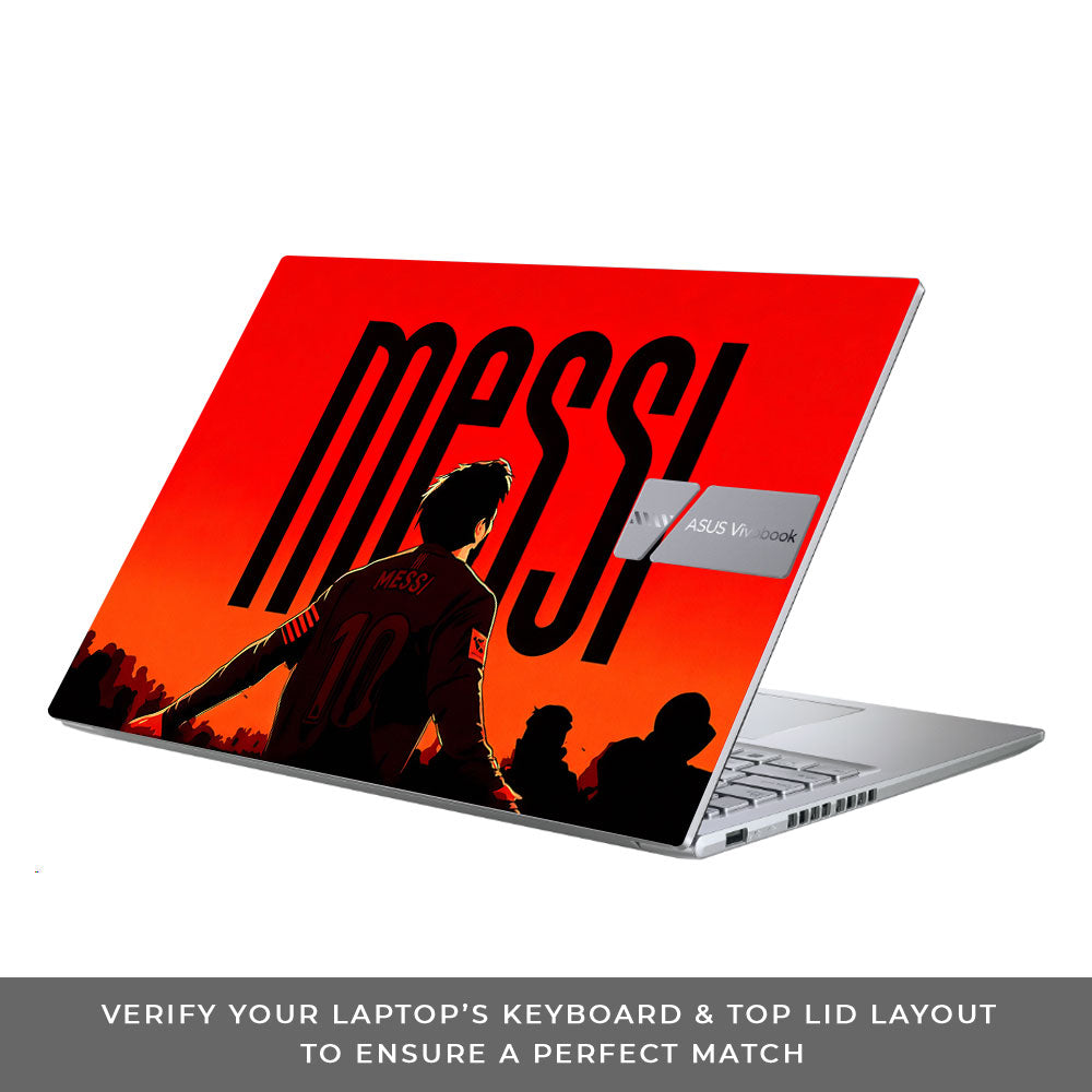 Messi Red Aura Asus Vivobook 16 X1605V 3D Laptop Skin