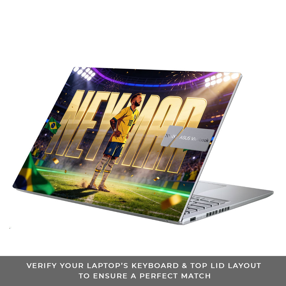 Neymar Golden Aura Asus Vivobook 16 X1605V 3D Laptop Skin