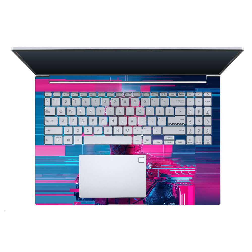 Glitch Spider Asus Vivobook 16 X1605V 3D Laptop Skin