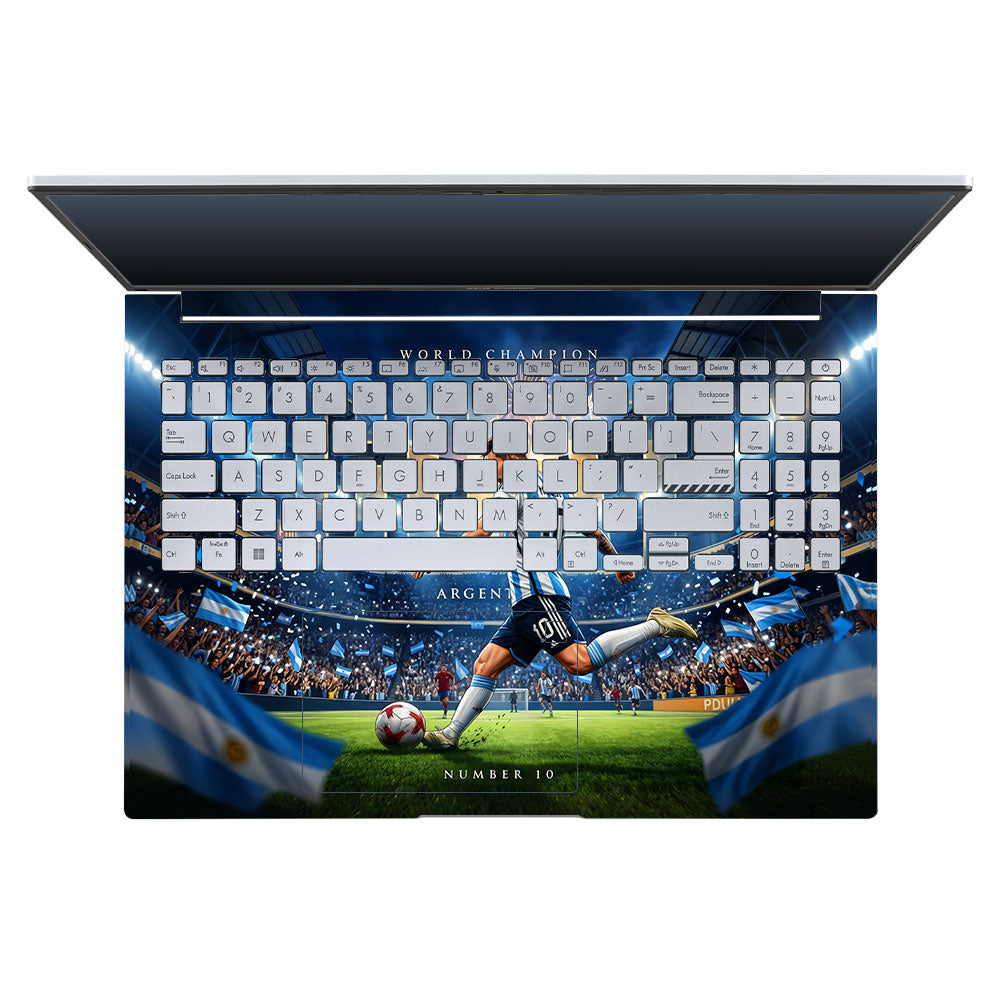 Messi World Champ Energy Asus Vivobook 16X M1603QA 3D Laptop Skin