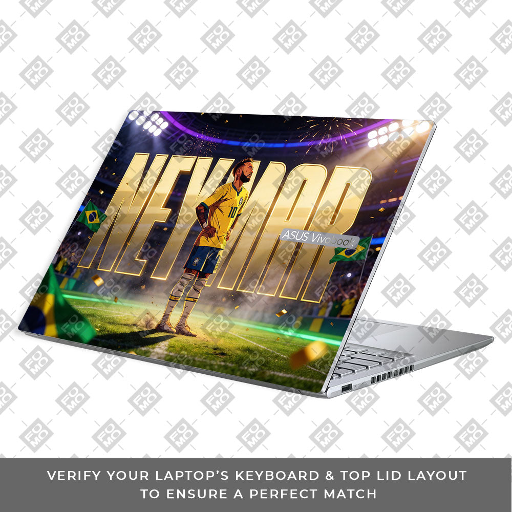 Neymar Golden Aura Asus Vivobook 16X M1603QA 3D Laptop Skin