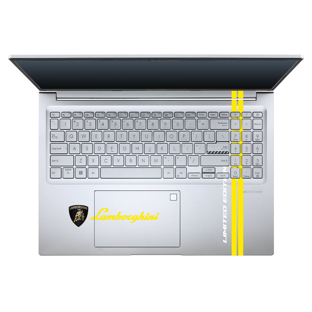Transparent Lamborghini Limited Edition Asus Vivobook 16X M1603QA Laptop Skin