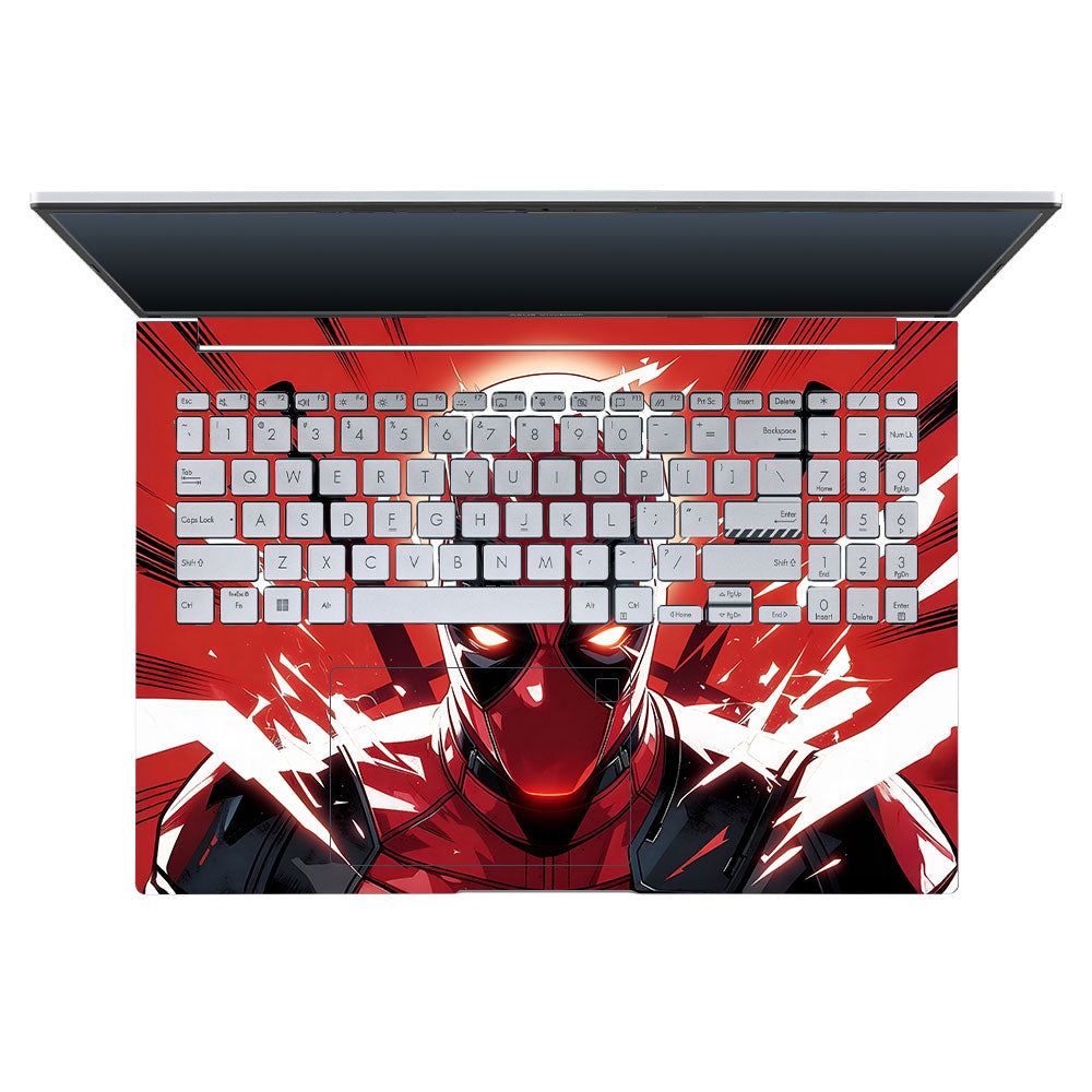 Deadpool Red Fury Asus Vivobook 16X M1603QA 3D Laptop Skin