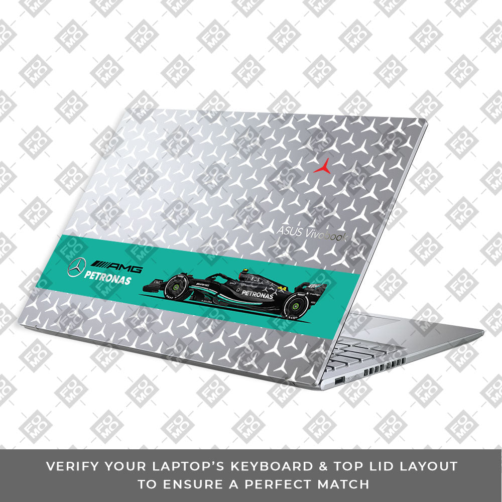 Transparent Mercedes AMG F1 Asus Vivobook 16X K3605 Laptop Skin