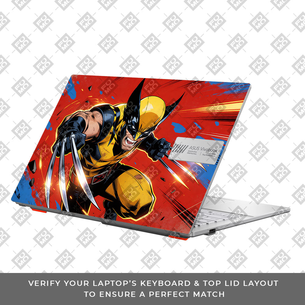 Adamantium Rage Asus Vivobook Go 15 E1504G 3D Laptop Skin