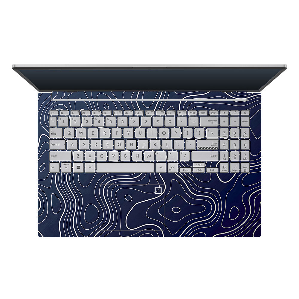 Fluid Lines Design Asus Vivobook Go 15 E1504G 3D Laptop Skin
