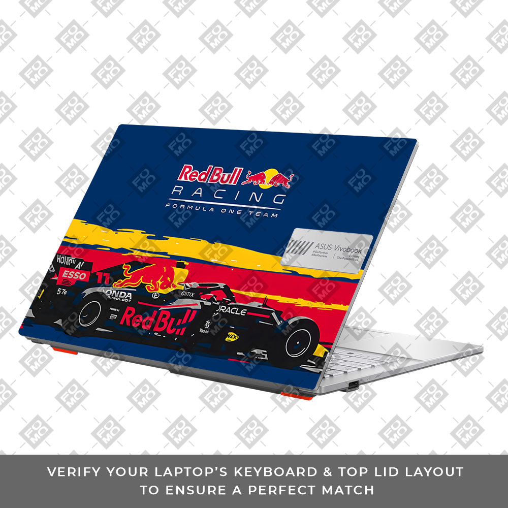 Red Bull Racing Formula One Team Asus Vivobook Go 15 E1504G 3D Laptop Skin