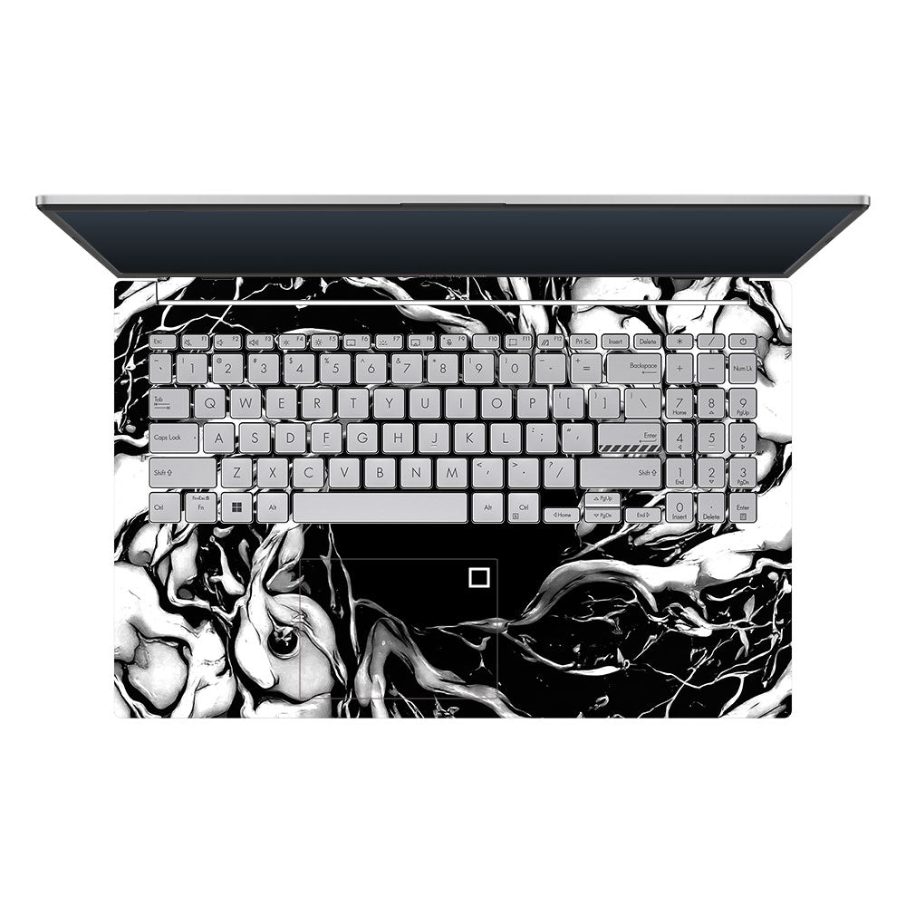 Spiderman Web Black Asus Vivobook Go 15 E1504G 3D Laptop Skin
