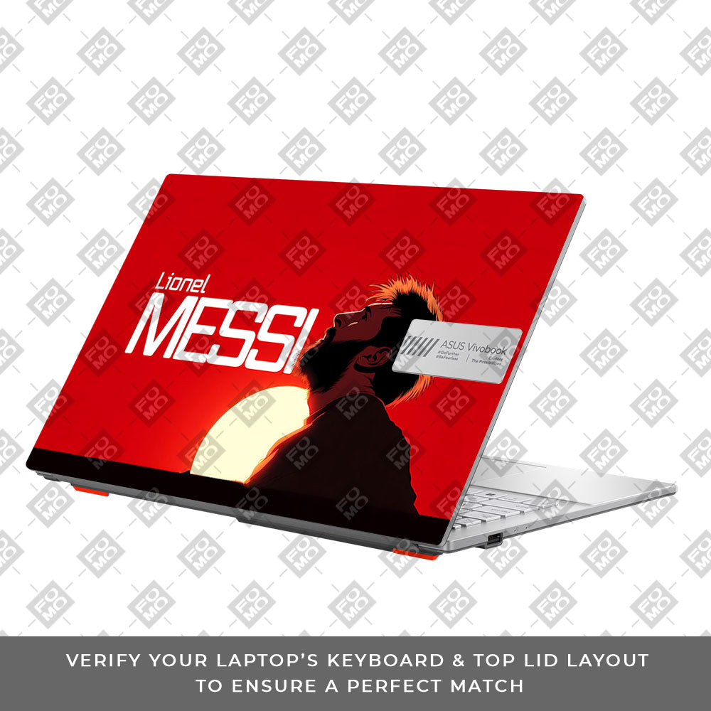 Messi Sunset Icon Asus Vivobook Go 15 E1504G 3D Laptop Skin
