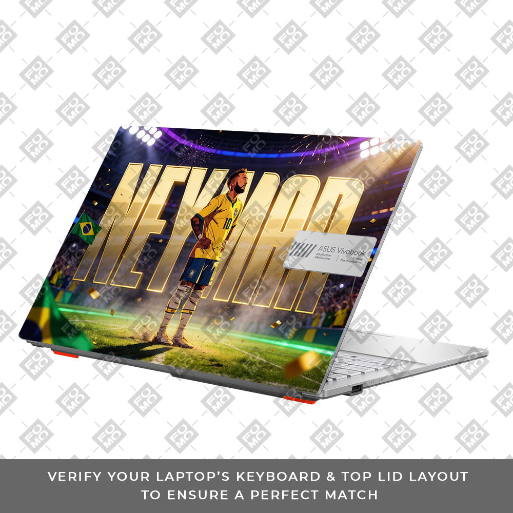 Neymar Golden Aura Asus Vivobook Go 15 E1504G 3D Laptop Skin