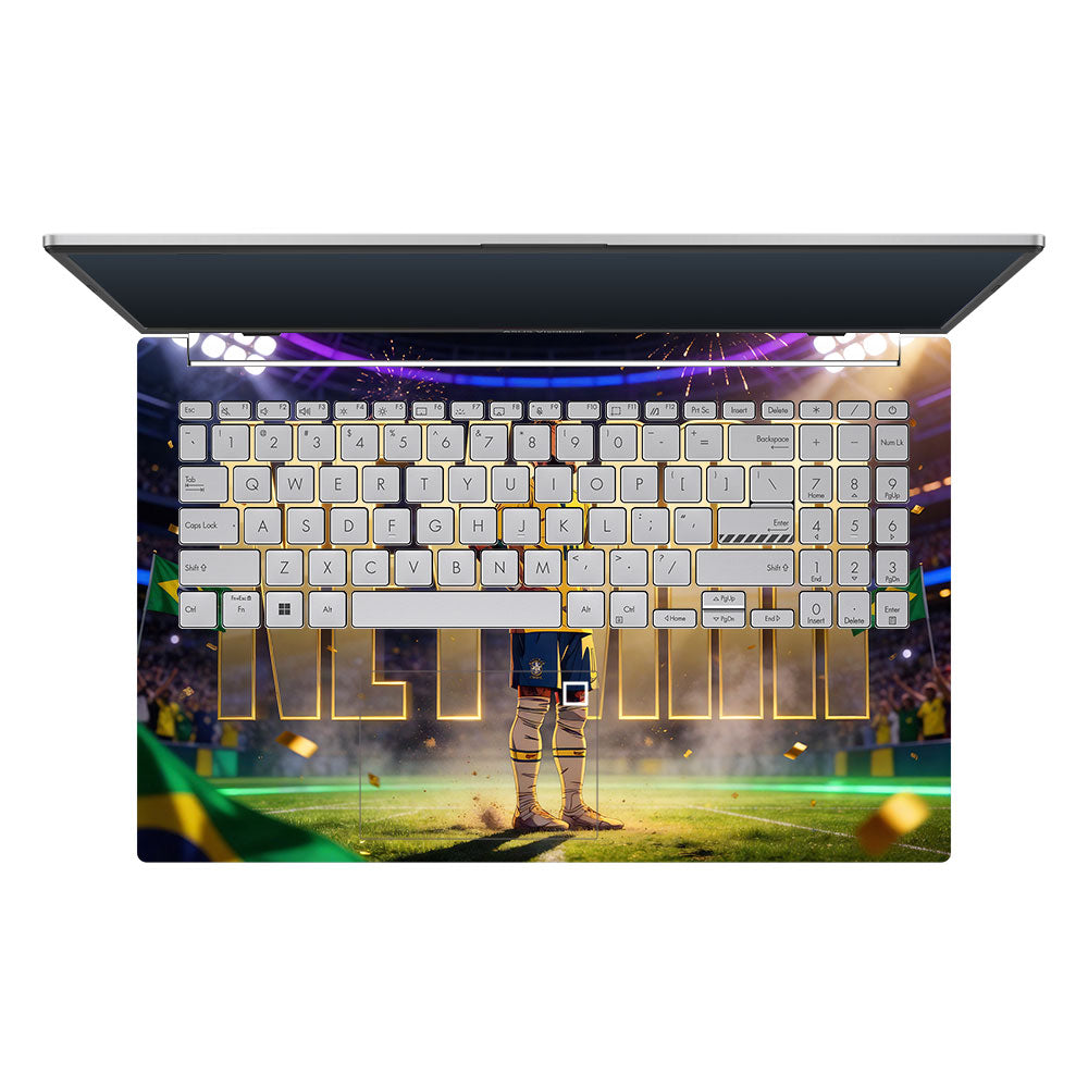 Neymar Golden Aura Asus Vivobook Go 15 E1504G 3D Laptop Skin