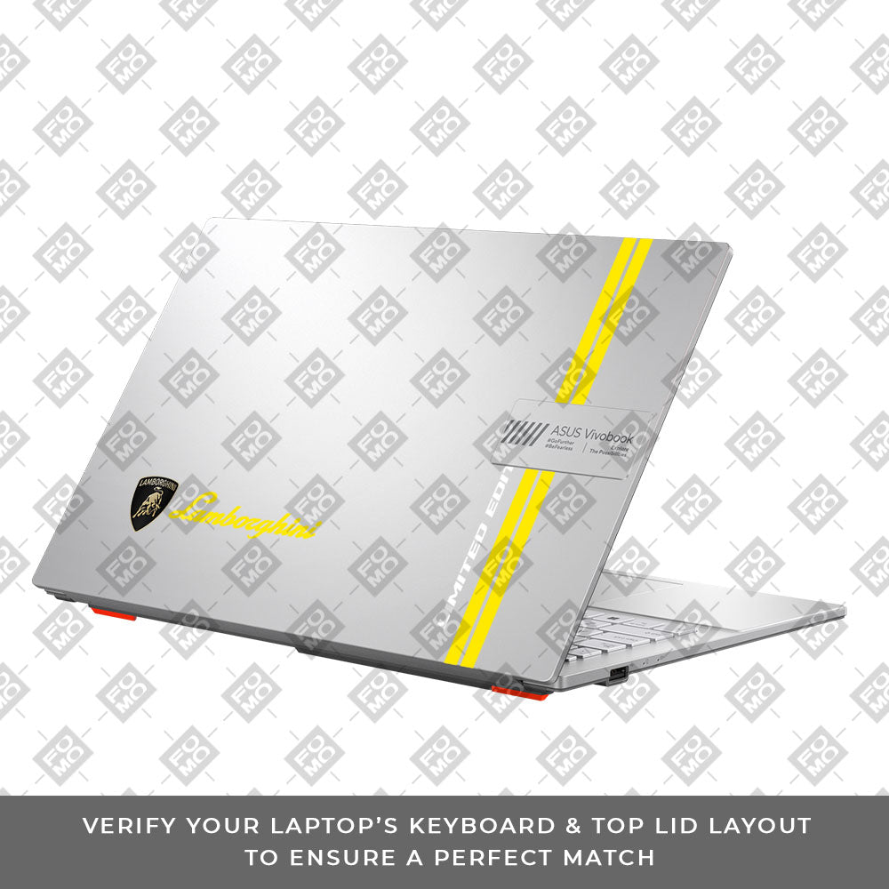 Transparent Lamborghini Limited Edition Asus Vivobook Go 15 E1504G Laptop Skin