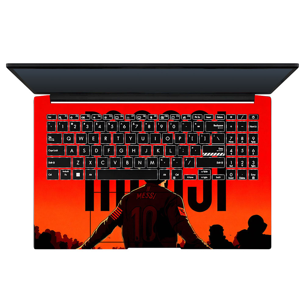 Messi Red Aura Asus Vivobook Pro 15 M6500QC & M6500QH 3D Laptop Skin