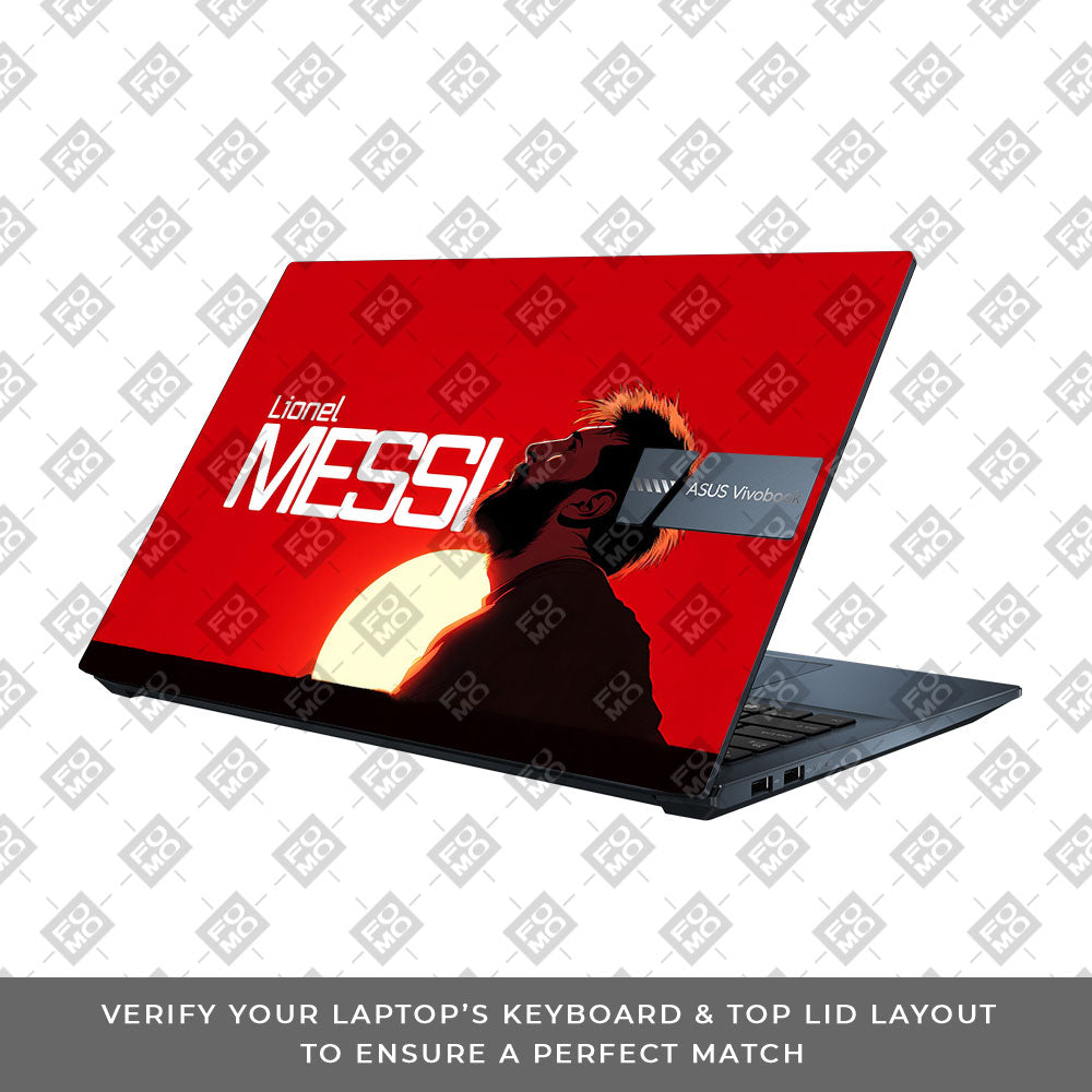 Messi Sunset Icon Asus Vivobook Pro 15 M6500QC & M6500QH 3D Laptop Skin