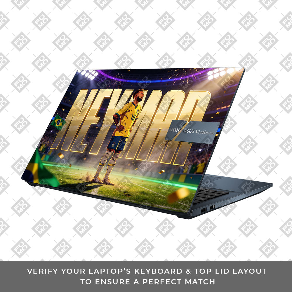 Neymar Golden Aura Asus Vivobook Pro 15 M6500QC & M6500QH 3D Laptop Skin