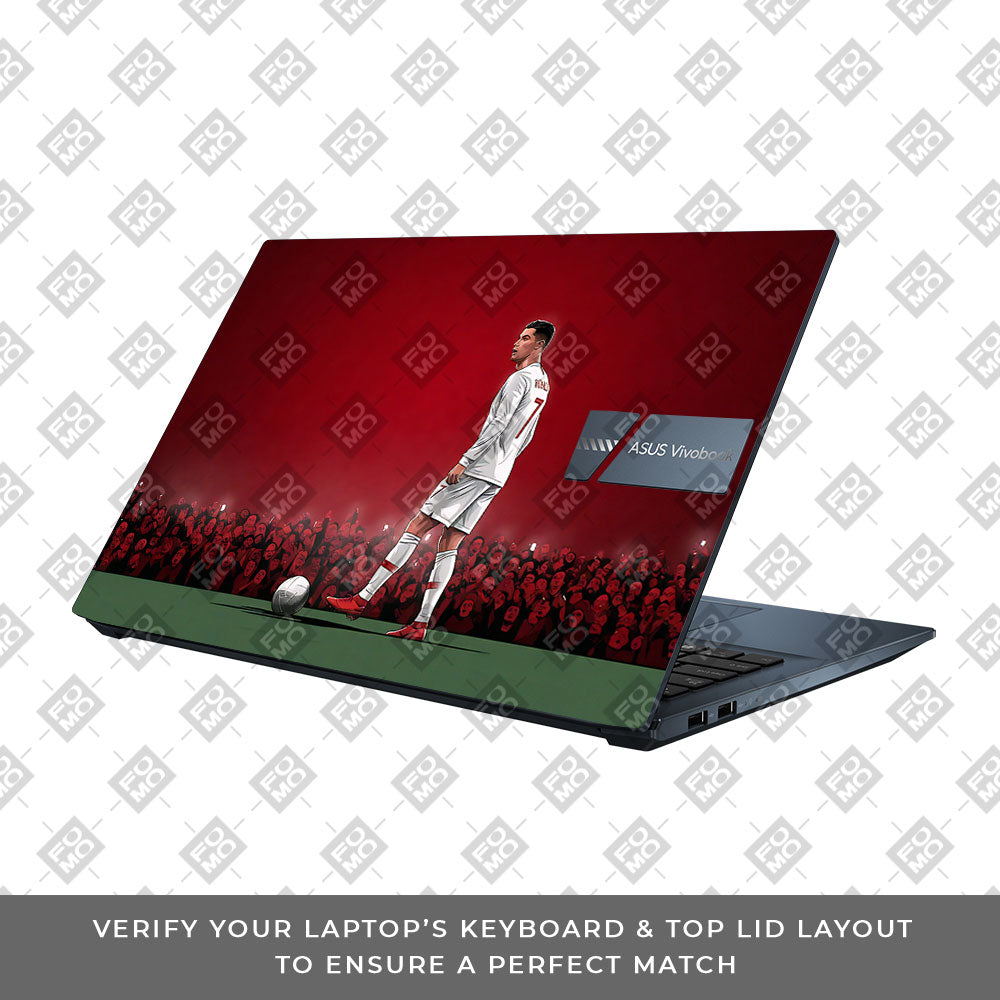 Ronaldo Cold Mode Asus Vivobook Pro 15 M6500QC & M6500QH 3D Laptop Skin