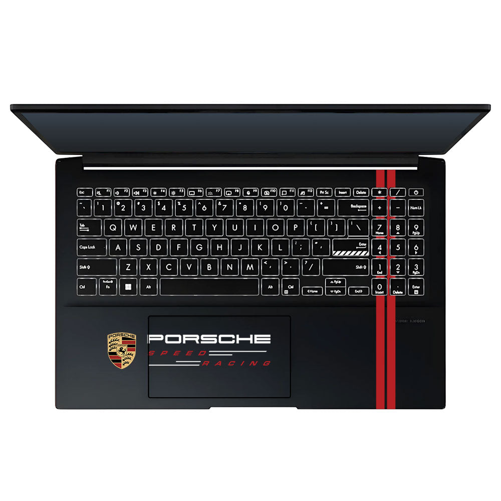 Transparent Porsche Motorsport Graphic Asus Vivobook Pro 15 M6500QC & M6500QH Laptop Skin