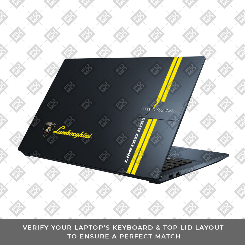 Transparent Lamborghini Limited Edition Asus Vivobook Pro 15 M6500QC & M6500QH Laptop Skin