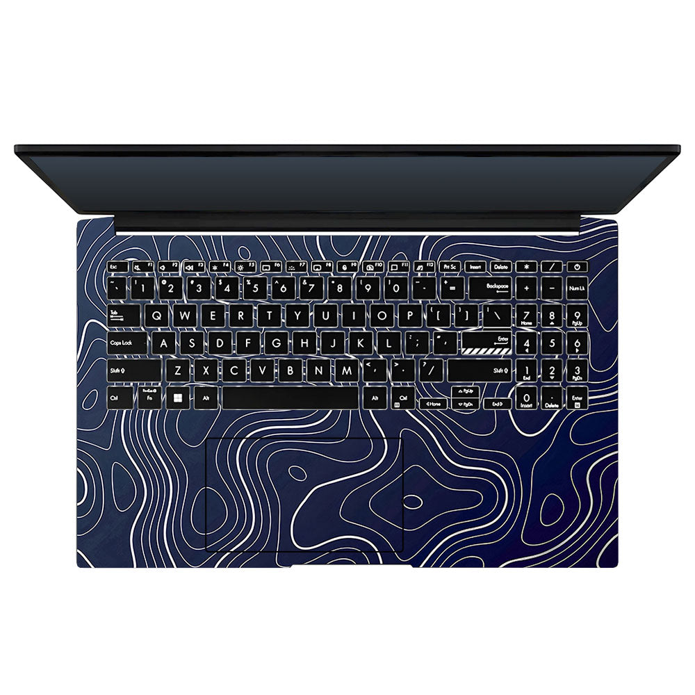 Fluid Lines Design Asus Vivobook Pro 15 M6500QC & M6500QH 3D Laptop Skin