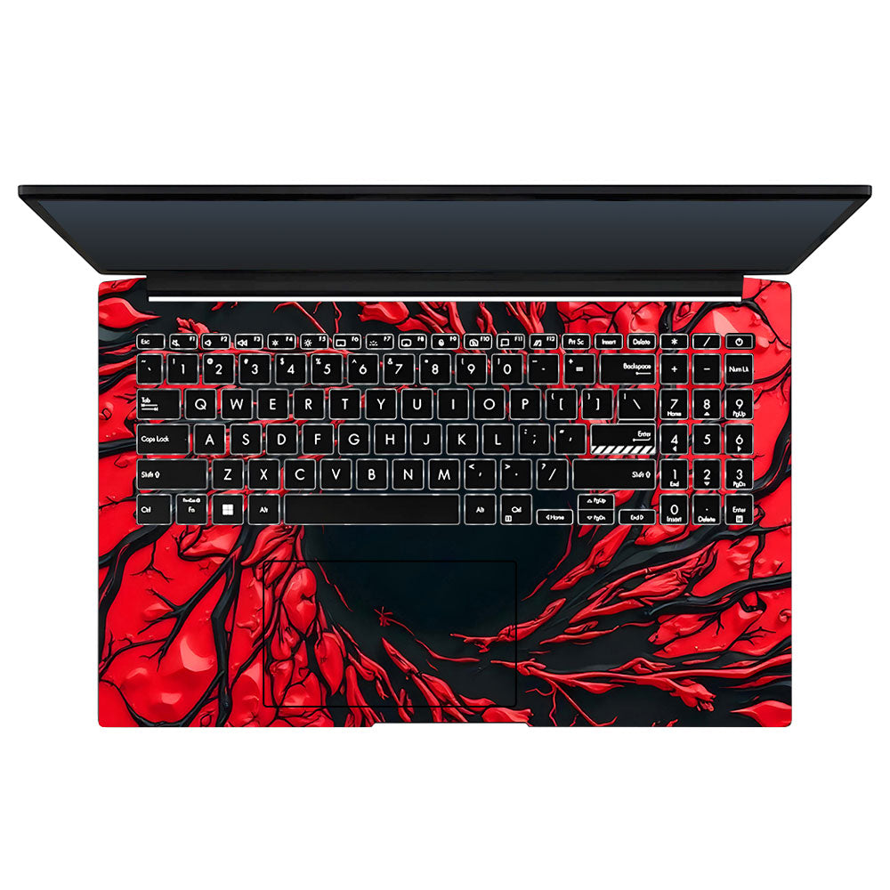 Spiderman Web Red Asus Vivobook Pro 15 M6500QC & M6500 QH 3D Laptop Skin