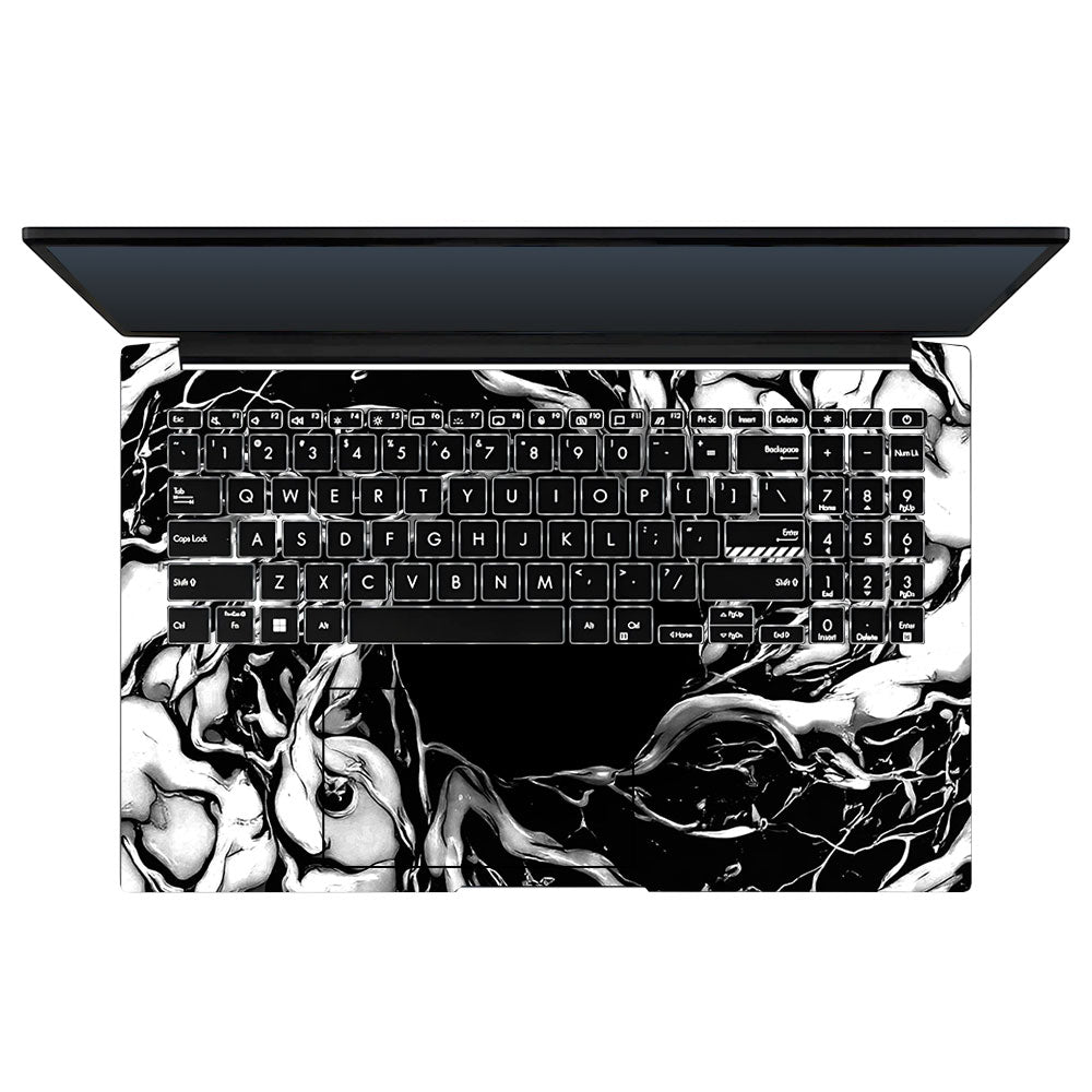 Spiderman Web Black Asus Vivobook Pro 15 M6500QC & M6500QH 3D Laptop Skin