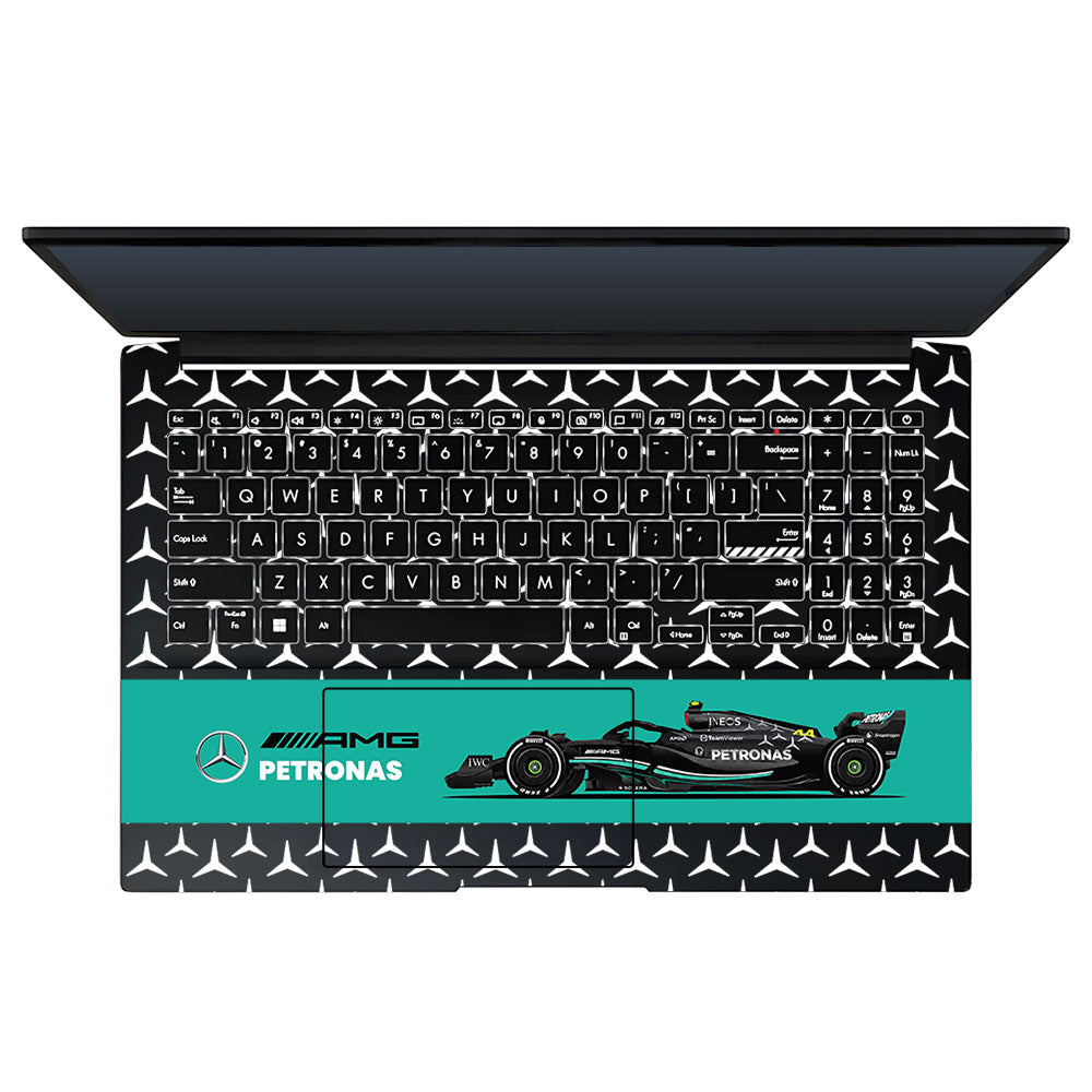 Transparent Mercedes AMG F1 Asus Vivobook Go 15 E1504G Laptop Skin