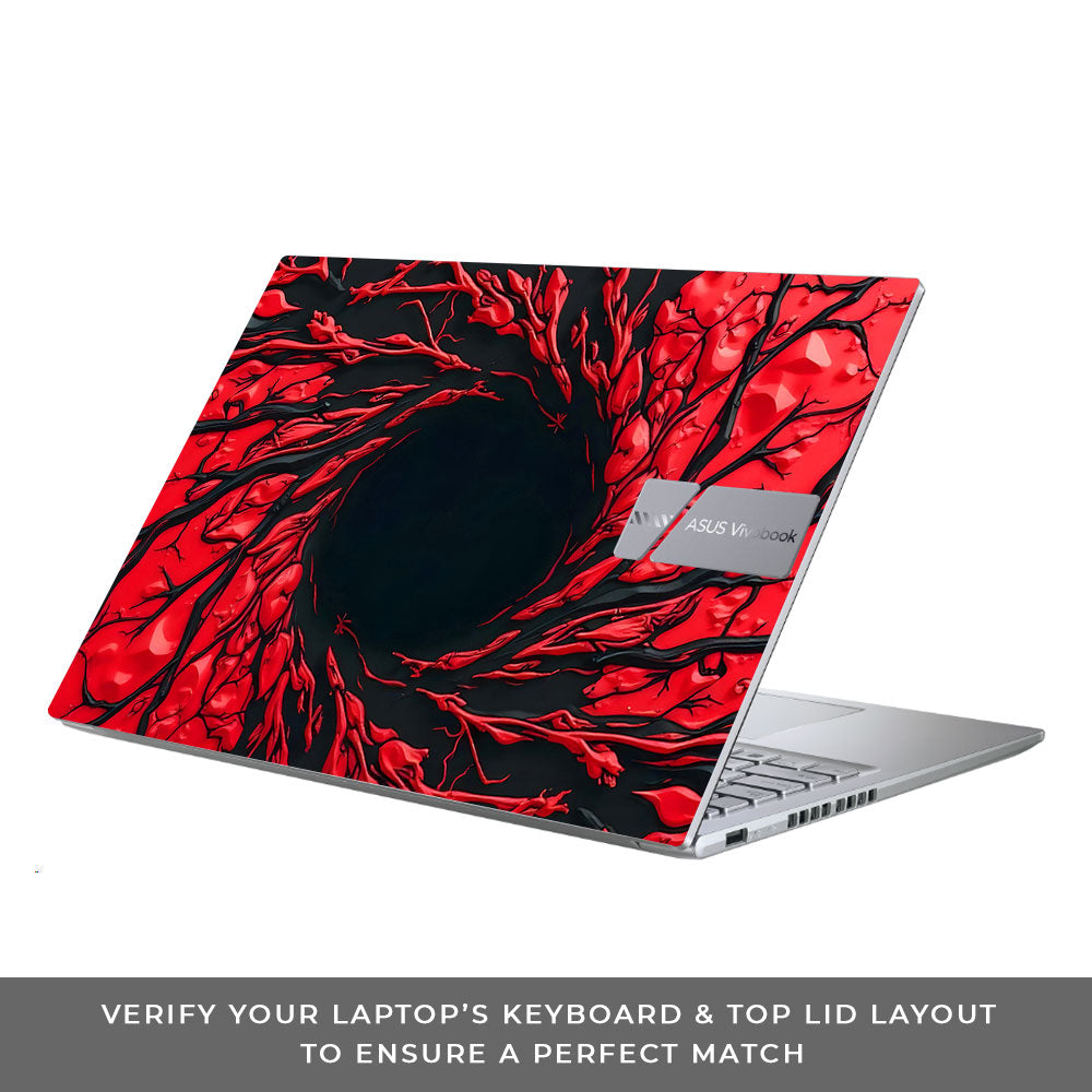 Spiderman Web Red Asus Vivobook 16 X1605V 3D Laptop Skin