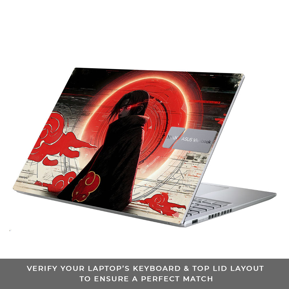 Itachi Uchiha Mark of the Akatsuki Asus Vivobook 16 X1605V 3D Laptop Skin