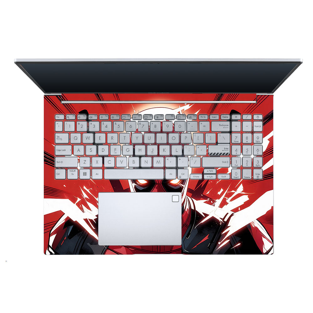 Deadpool Red Fury Asus Vivobook 16 X1605V 3D Laptop Skin