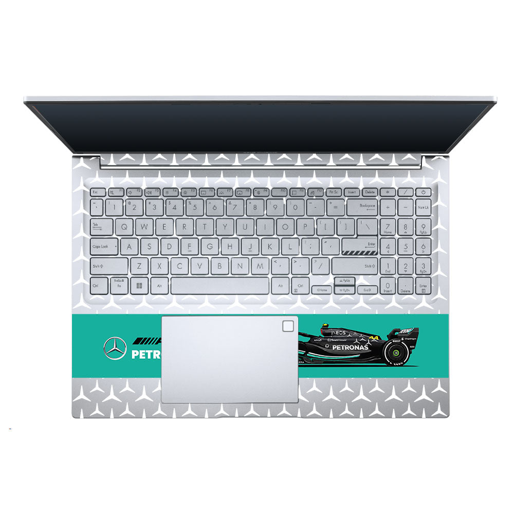 Transparent Mercedes AMG F1 Asus Vivobook Pro 15 M6500QC & M6500QH Laptop Skin
